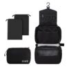 Aucuu Trousse de Toilette Imperméable et Suspendue pour Homme et Femme, Grande Capacité avec Crochets, Pliable et Organi