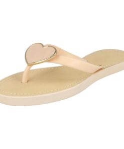 Spot On Tongs à motif coeur - pour Femme - Élastiques flexibles - Taille unique - Eliott