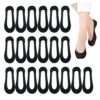 DHSBGWSX Lot de 10 paires de chaussettes antidérapantes en soie glacée - Chaussettes traditionnelles pour femme - Chauss