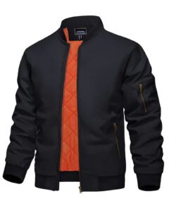 KEFITEVD - Veste Militaire Pour Hommes | Bomber D'Hiver Chaude avec Fermeture Éclair | Coupe Vent et Poches Abondantes |
