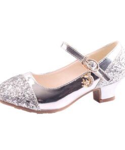 Chaussures pour enfant à talons hauts Princesses fille | Chaussures de soirée | Performances en cristal