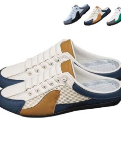 ZIHAOFC Baskets Dos Nu pour Homme Trendy Respirantes, Chaussures de Sport Comfortables pour Sport et Voyage, Chaussures