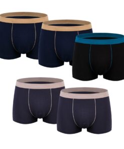 WEASIC Sous-vêtements Homme Coton Respirant Antibactérien Multicolore