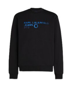 Titre SEO optimisé : KARL LAGERFELD JEANS Homme Sweat À Logo Éclipse Coupe Régulière – Lignede Mode Élégante pour Messi
