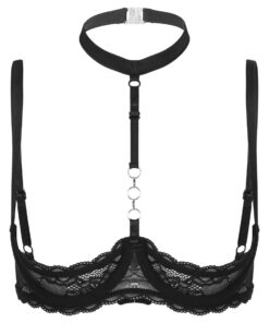 Mufeng Push Up Ouvert BrassièreErotique pour FemmeSoutien-Gorge Coquin American Consumers Aiment