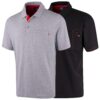 Lee Cooper Polo en piqué pour hommes, Gris Marl, 3XL, Confort, Style élégant, Pour les hommes actifs