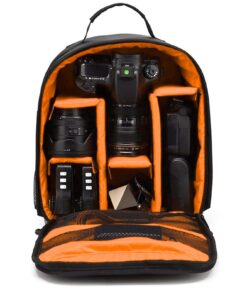 Sac à dos photo durable avec support trépied | Étui photo étanche et antivol | Ensemble photo compatible cartes mémoire