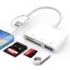 Lecteur Carte SD pour Phone, 3-en-1 Adapter Carte SD, Phone & Appareil Photo, Usage Multi-Sécurité & Fiabilité, Lecteur