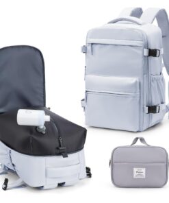 Sac à Dos de Voyage sous Vide avec Pompe - Étui pour Cabine Easyjet (45x36x20 cm) - Sac Cabine Avion Imperméable avec Co
