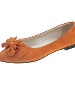 Chaussures Ballerine légères et élégantes pour fille - Chaussures plates en daim - Chaussures de loisirs - Mocassins con