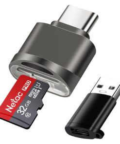 AXFEE Micro SD Micro SDXC Micro SDHC Adaptateur USB C, Convient pour Téléphones Galaxy Ordinateurs Portables MacBook, Fo