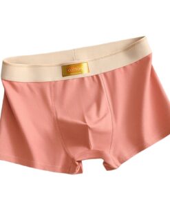 UBDIGFAD Boxer_homme_5_packs_breuvettes_grande_taille_respirant_coton_rosé_XL