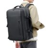 Sac à dos de voyage sous vide étanche avec serrure - Grande capacité pour longs voyages, sac scellé à l'air libre résist