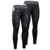 AMZSPORT Pantalons de Compression Homme Respirants pour Course et Entraînement
