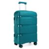 Kono Valise de Voyage Rigide Légère avec Serrure TSA 65cm 66L Turquoise à 4 Roulettes