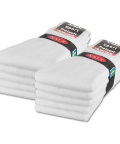 Chaussettes de Sport Lot de 20 Paires | Coton | Taille Adaptable Homme et Femme | Séance en Fitness | Absorbante et Moel