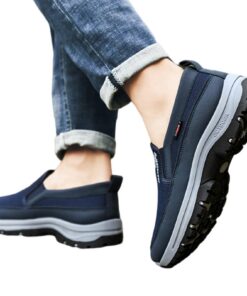 Smileshiney Baskets orthopédiques respirantes pour homme - Chaussures à enfiler mains libres, idéales pour la randonnée