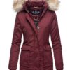 Veste d'hiver Navahoo B612 chaude et doublée pour femme avec capuche