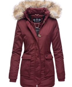 Veste d'hiver Navahoo B612 chaude et doublée pour femme avec capuche