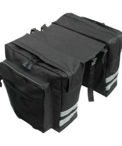 Anwangda sac porte-bagages de vélo imperméable résistant à l'usure double face noir pour cyclistes ""){