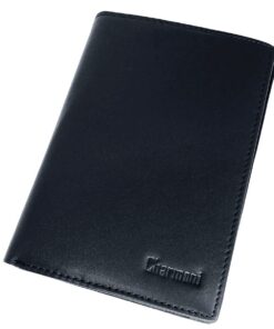 Charmoni Portefeuille Homme Grande Classique Cuir Vachette Porte Carte Crédit Monnaie Carte Grise Permis Pièce d'Identit