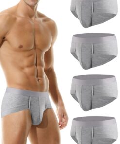Sous-vêtements Hoerev Lot de 4 en Fibre Super Douce et Confortable pour Hommes