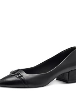 Escarpins Tamaris Femme 1-22313-43 Cuir Noir Élégant, Taille 40 EU, Comfort en Cuir, Style Classique pour Femmes ModeUSE
