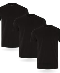 FM London Lot de 5 T-Shirts de qualité supérieure pour Hommes - Design légèrement ajusté - OEKO-TEX STANDARD 100