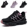 Chaussures de sécurité Ayqyc femme légères et confortables antidérapantes anticolles respirantes pour travail en acier t
