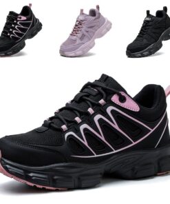 Chaussures de sécurité Ayqyc femme légères et confortables antidérapantes anticolles respirantes pour travail en acier t
