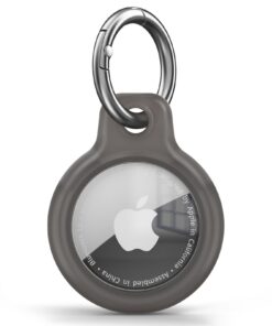 Étui de protection anti-rayures Airtag Apple coque étanche en acier inoxydable porte-clés Étui Airtag avec couvercle ava
