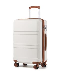 Valise Kono Moyenne 65cm Rigide ABS Whiteware Voyage 4 Roulettes TSA