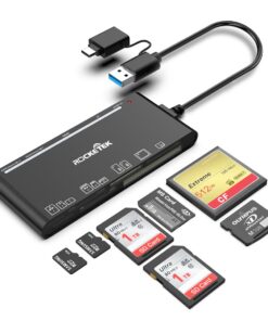 Lecteur de Cartes Multiples USB|0 7 en 1 pour Photographes/Videoastes/Accordoirs en Voyage/Stockage de Fichiers Rapide e
