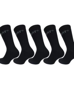 Caterpillar Chaussettes Performance pour Hommes - 5 Pairs - Coton d'Excellente Qualité - Semelle Intérieure et Cou-de-Pi