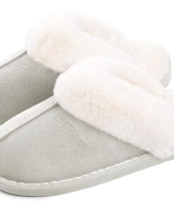 Coswind Chaussures de Maison Femme Homme Hiver Chaudes Antidérapantes Confortables Doublure Intérieure/Extérieure