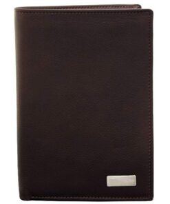 Charmoni Grand Classique Portefeuille en Cuir Protection RFID Blocage pour Homme (Chocolat)