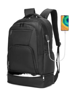 Seyfocnia Sac à dos de sport pour homme et femme Noir