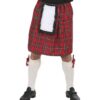 Jupe écossaise W WIDMANN MILANO pour PartyFashion adulte, tartan kilt carnaval soirée à thème