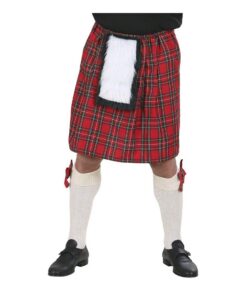 Jupe écossaise W WIDMANN MILANO pour PartyFashion adulte, tartan kilt carnaval soirée à thème
