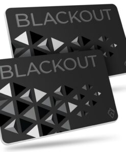 RFID Bloqueur Blackout AKIELO Lot de 2 - Anti-piratage pour Carte Bancaire sans Contact - Protège Votre Portefeuille (2