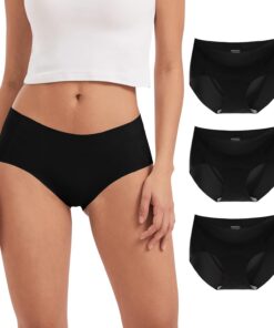 Culottes INNERSY sans Couture Femmes Légères Shorts Microfibres Élastiques Lot de 3 Sécurisée OEKO-TEX_standard_100