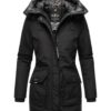 Navahoo Parka d'hiver pour femme avec col montant et capuche doublée - Warm et stylée pour le froid - Taille B923