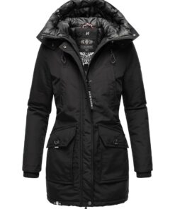 Navahoo Parka d'hiver pour femme avec col montant et capuche doublée - Warm et stylée pour le froid - Taille B923