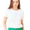 Tommy Hilfiger T-Shirt Court Femme Heritage Col Rond Populaire Été Fonctionnelle Mousseuse 100% Coton S-M-L