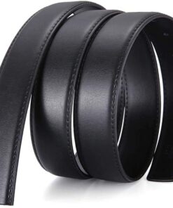 Nelbons Ceinture Homme sans Boucle Avec Boucle Réglable pour Mocassins Blazer Pantalons Largeur |8cm-|8cm Homme Style Cl