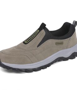 Sudychen Chaussures de Marche Homme sans Lacets Baskets de Randonnée Orthopédiques Légères pour Le Travail