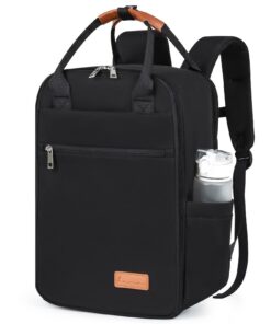 Sac à dos voyage cabine avion Lossga pour Ryanair Easyjet noir 40x20x25cm antivol avec compartiment pour ordinateur