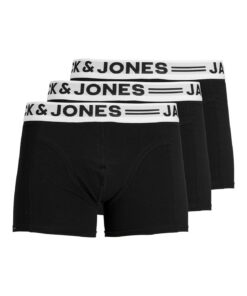 JACK & JONES Homme Bas Boxers 3 PiècesComfort en Microfibres Idéals pour la Saison Été Polyester 82% / Élasthanne 18% 3