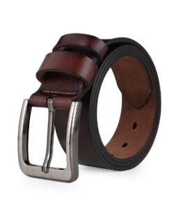 VRLEGEND Ceinture Homme Cuir Véritable - 110-175 cm Taille Normale et Grande - Ceinture Durable et Élégante pour Homme