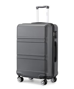 Valises Rigide Kono 55cm Cabine Gris Usage Famille Voyage International